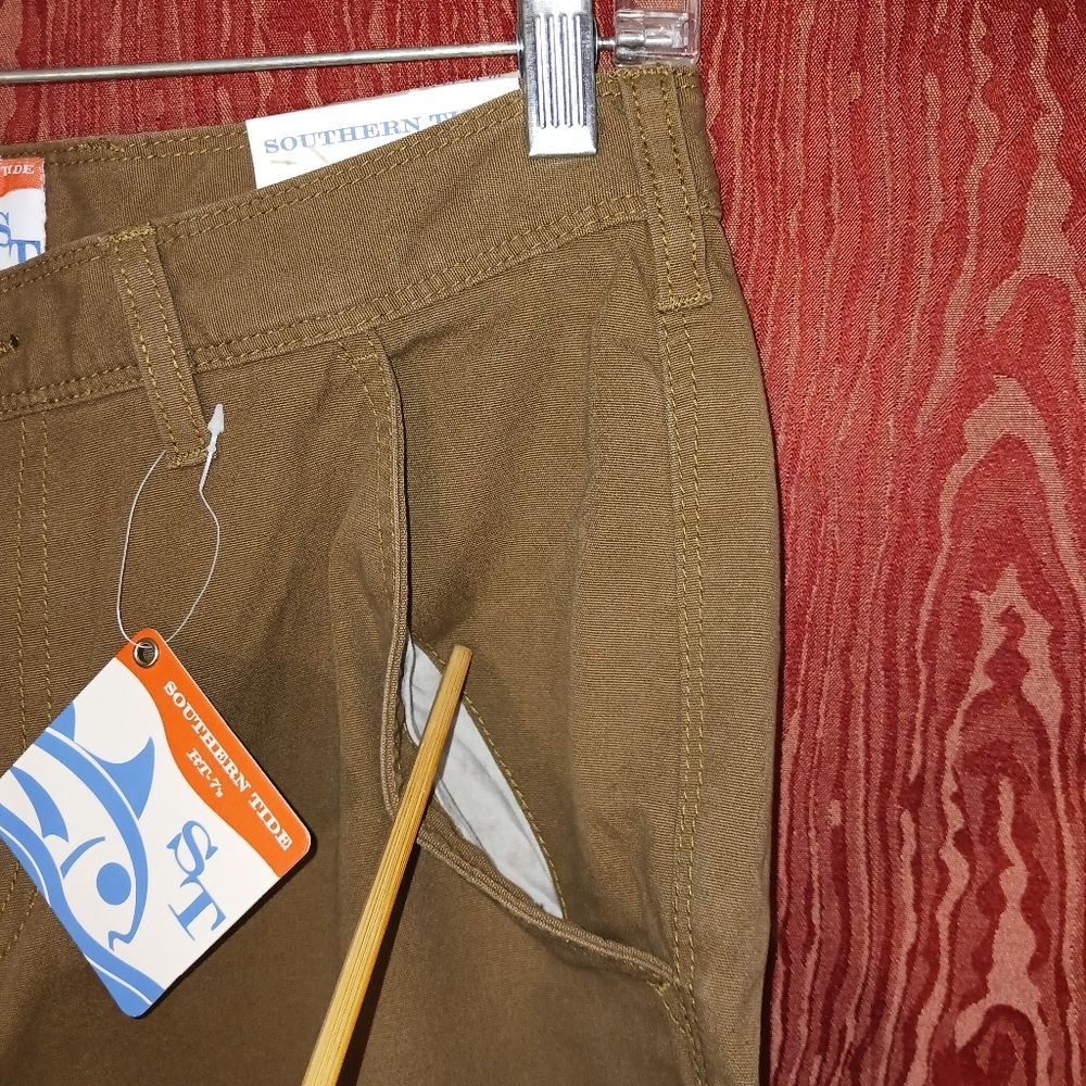 SOUTHERN TIDE Trousers RT-7'S Bark Color Men's Size 30W 32L - Picture 4 of 16